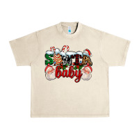 Sandshell santa baby with santa and christmas tree cake Urban Heavy Tee - AdoDesignShop