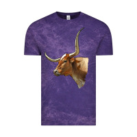 Texas Longhorn Cow Face Vintage Tee | Teevron
