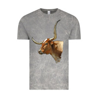Cloud Rock Texas Longhorn Cow Face Vintage Tee - LillyAllenDesigns