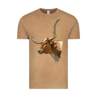 Vintage Camel Texas Longhorn Cow Face Vintage Tee - LillyAllenDesigns