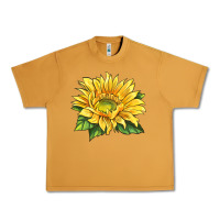 Peanut Butter starburst greenburst sunflower Urban Heavy Tee - LillyAllenDesigns