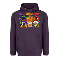 Plum Hallothanksmas gnomes Heavyweight Hoodie - NancyCooperArtShop