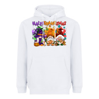 White Hallothanksmas gnomes Heavyweight Hoodie - NancyCooperArtShop