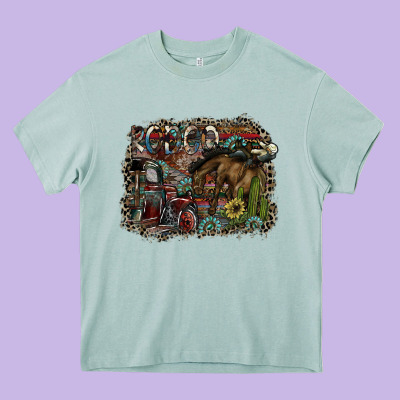 Rodeo Heavy Core Tee Designed By Sublimationcraftshop