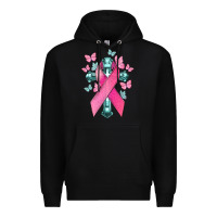 Black Cancer Cross Cancer Awareness Premium Hoodie - HowdyJamesFarm