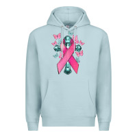 Blue Mist Cancer Cross Cancer Awareness Premium Hoodie - HowdyJamesFarm