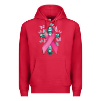 Cardinal Cancer Cross Cancer Awareness Premium Hoodie - HowdyJamesFarm
