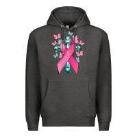 Charcoal Heather Cancer Cross Cancer Awareness Premium Hoodie - HowdyJamesFarm