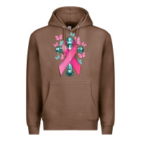 Chestnut Cancer Cross Cancer Awareness Premium Hoodie - HowdyJamesFarm