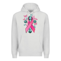 Dove Grey Cancer Cross Cancer Awareness Premium Hoodie - HowdyJamesFarm