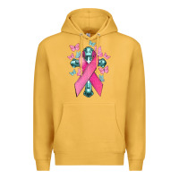 Mustard Cancer Cross Cancer Awareness Premium Hoodie - HowdyJamesFarm