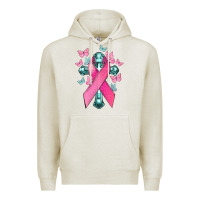 Oatmeal Heather Cancer Cross Cancer Awareness Premium Hoodie - HowdyJamesFarm