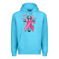 Ocean Blue Cancer Cross Cancer Awareness Premium Hoodie - HowdyJamesFarm