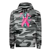 Slate Camo Cancer Cross Cancer Awareness Premium Hoodie - HowdyJamesFarm