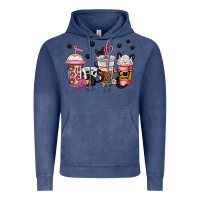 Vintage Denim cat mom coffee Vintage Hoodie - Jasminsmagicworld