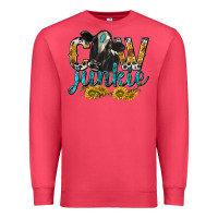Cardinal Cow Junkie with Cow Premium Sweatshirt - texasbilliewilder