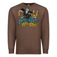 Chestnut Cow Junkie with Cow Premium Sweatshirt - texasbilliewilder