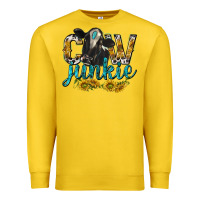 Lemon Cow Junkie with Cow Premium Sweatshirt - texasbilliewilder