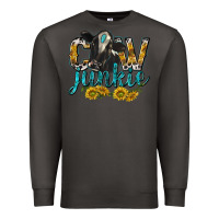 Smoke Cow Junkie with Cow Premium Sweatshirt - texasbilliewilder