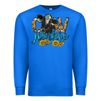 True Royal Cow Junkie with Cow Premium Sweatshirt - texasbilliewilder