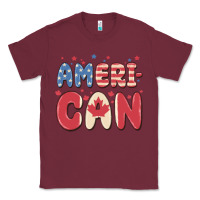 Burgundy American Classic Tee - MaliasSmallBusiness
