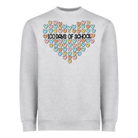 Heather Grey 100 days of school Heavyweight Sweatshirt - MaliasSmallBusiness