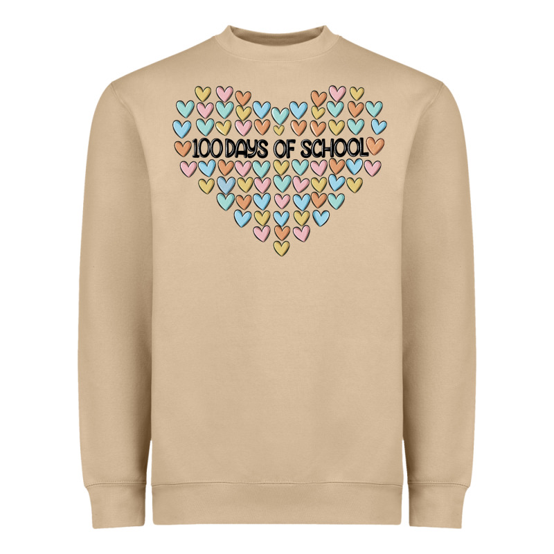 100 Days Of School Heavyweight Sweatshirt by MaliasSmallBusiness | Teevron