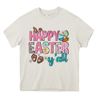 Cream Happy Easter y'all Heavy Core Tee - Neo Western