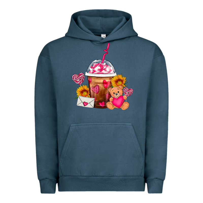 Valentines Day Frappe Coffee Urban Hoodie by FaDigitalArtStudio | Teevron