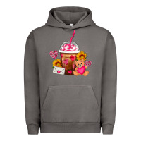 Pigment Tornado Valentines Day Frappe Coffee Urban Hoodie - FaDigitalArtStudio