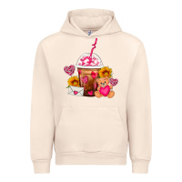 Sandshell Valentines Day Frappe Coffee Urban Hoodie - FaDigitalArtStudio
