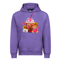Tulip Valentines Day Frappe Coffee Urban Hoodie - FaDigitalArtStudio