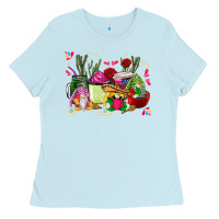 Baby Blue mexican gnomes with coffee cups Ladies Tee - CTS Tumbler Store