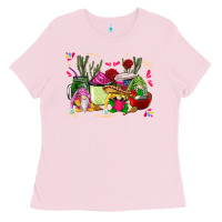 Bubblegum Pink mexican gnomes with coffee cups Ladies Tee - CTS Tumbler Store