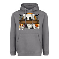 Storm Personalized Halloween Ghost Cat Heavyweight Hoodie - texasbilliewilder