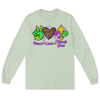 Matcha peace love mardi gras Long Sleeve Tee - JahusDesignShop