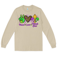 Mushroom peace love mardi gras Long Sleeve Tee - JahusDesignShop