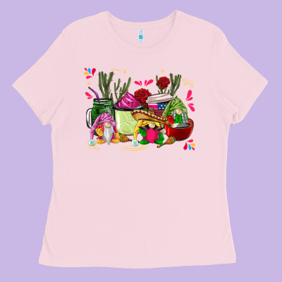Mexican Gnomes With Coffee Cups Ladies Tee Designed By Cts Tumbler Store