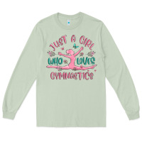 Matcha just a girl who loves gymnastics Long Sleeve Tee - MaliasSmallBusiness