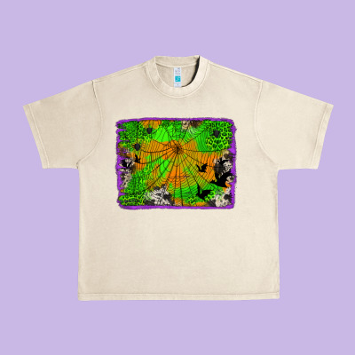 Leopard Cowhide Halloween Background Urban Heavy Tee Designed By Jasminsmagicworld