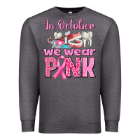 Charcoal Heather In October We Wear Pink Breast Cancer Awareness Premium Sweatshirt - texasbilliewilder