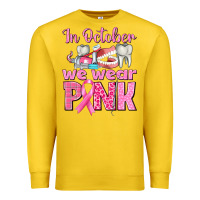 Lemon In October We Wear Pink Breast Cancer Awareness Premium Sweatshirt - texasbilliewilder