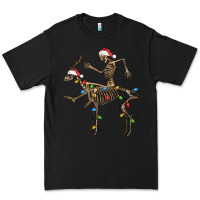 Black skeleton deer santa Premium Tee - FaDigitalArtStudio