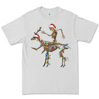 Dove Grey skeleton deer santa Premium Tee - FaDigitalArtStudio