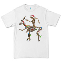 White skeleton deer santa Premium Tee - FaDigitalArtStudio