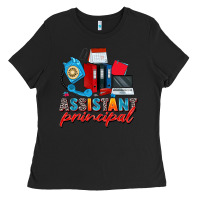 Black assistant principal Ladies Tee - Zillion Design Studio