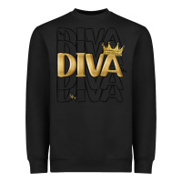 Black diva Heavyweight Sweatshirt - MaliasSmallBusiness