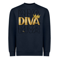 Navy diva Heavyweight Sweatshirt - MaliasSmallBusiness