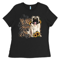 Black life is better with a pug Ladies Tee - JahusDesignShop