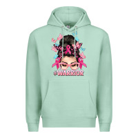 Seafoam Warrior Cancer messy bun Cancer Awareness Premium Hoodie - HowdyJamesFarm